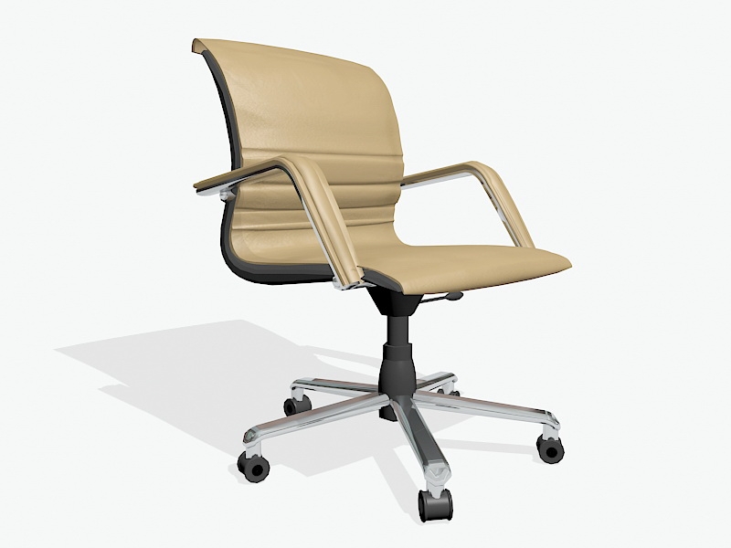 Modern Swivel Desk Chair 3d model download — 3D model download