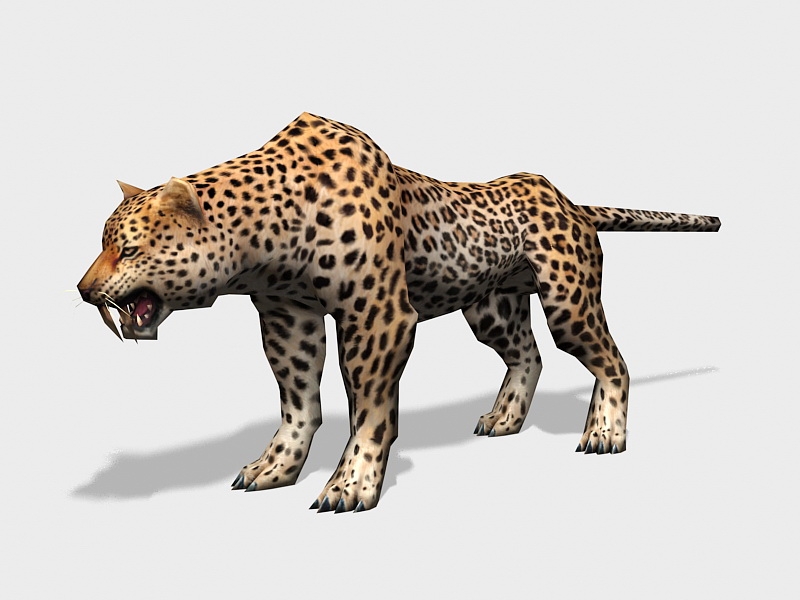 Amur Leopard 3d model download — 3D model download