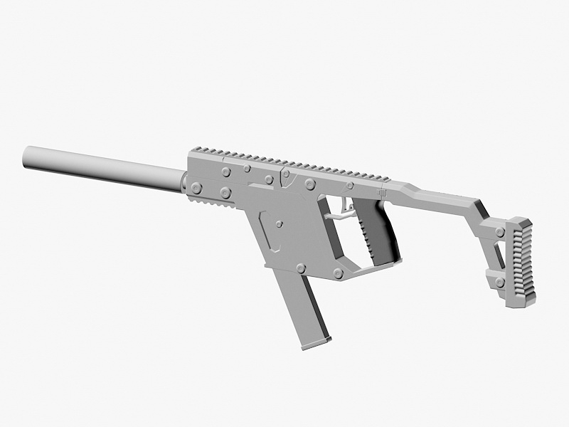 Vector Submachine Gun 3d model download — 3D model download