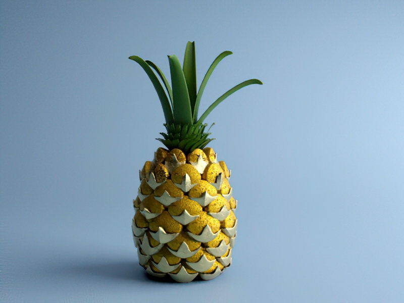 Tropical Pineapple 3d model download — 3D model download