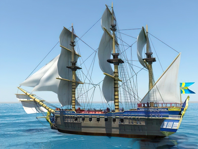 Gotheborg Sailing Ship 3d model download — 3D model download