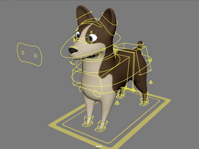 Full Rigged Cartoon Dog 3d model download — 3D model download