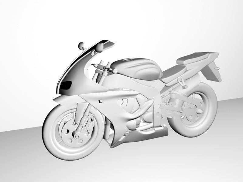 Sport Cruiser Motorcycle 3d model download — 3D model download