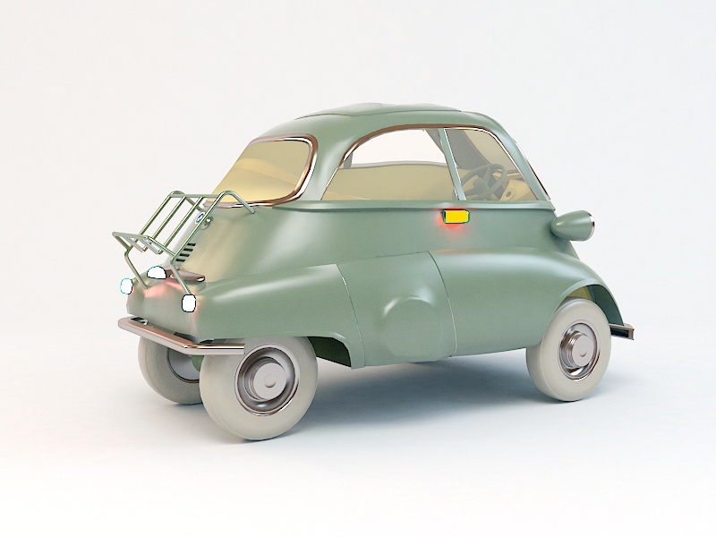 BMW Isetta 300 Microcar 3d model download — 3D model download