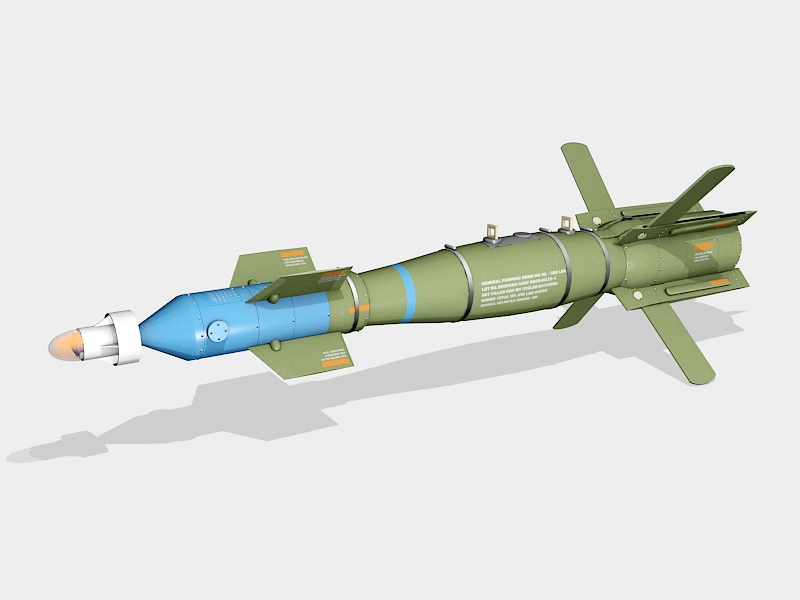 Gbu-12 Laser Guided Bomb 3d model download — 3D model download