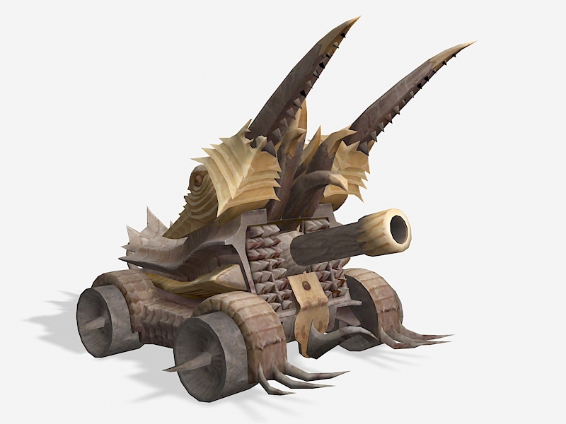Anime Siege Howitzer 3d model download — 3D model download