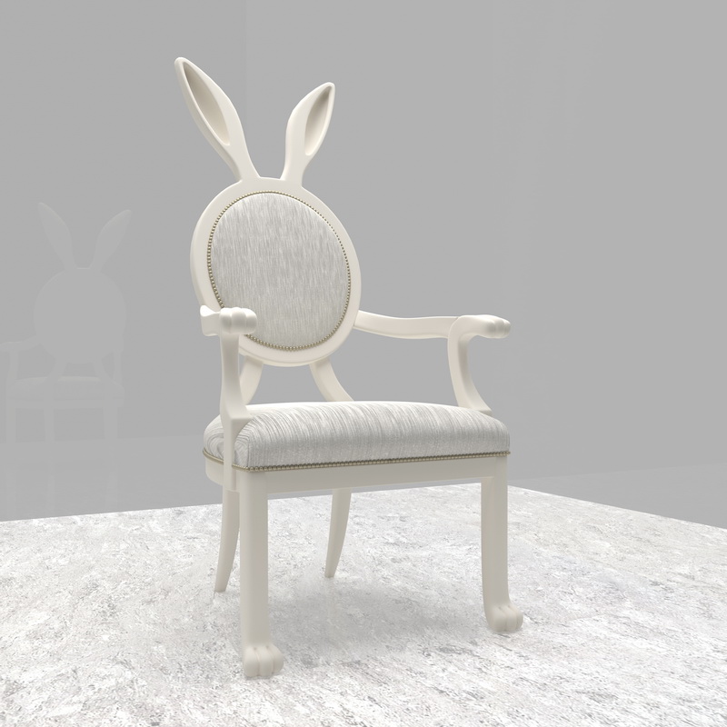 Bunny Rabbit Chair 3d model download — 3D model download