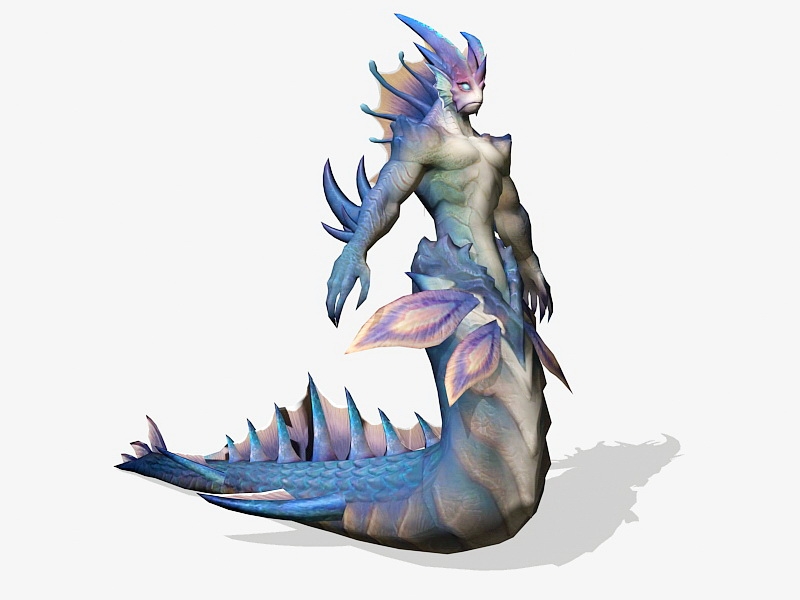 Naga Warrior 3d model download — 3D model download