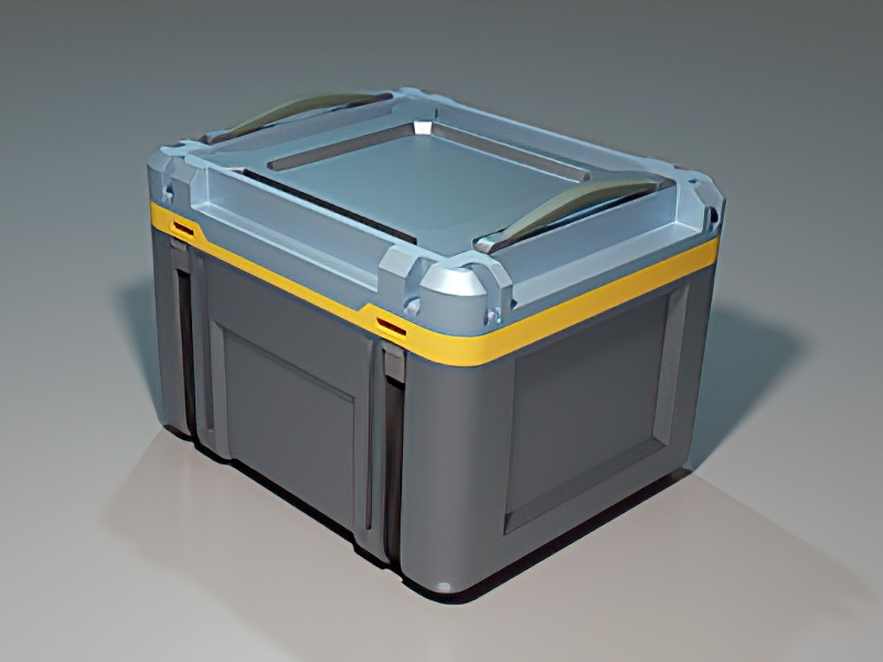 Sci-Fi Storage Box 3d model download — 3D model download