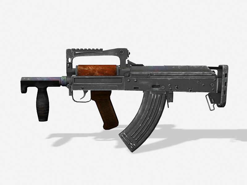 Groza Rifle 3d model download — 3D model download