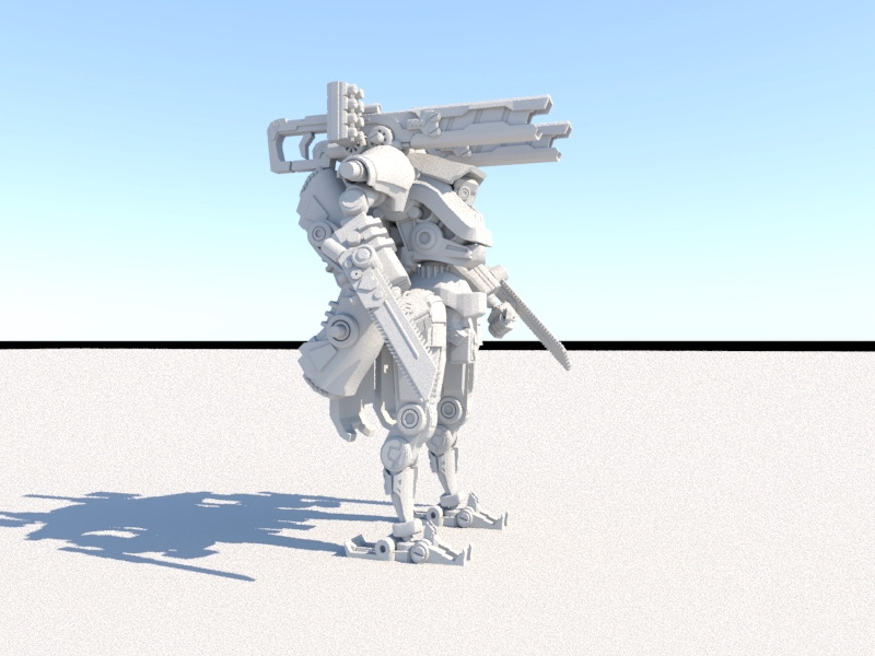 Mecha Anime Robot 3d model download — 3D model download