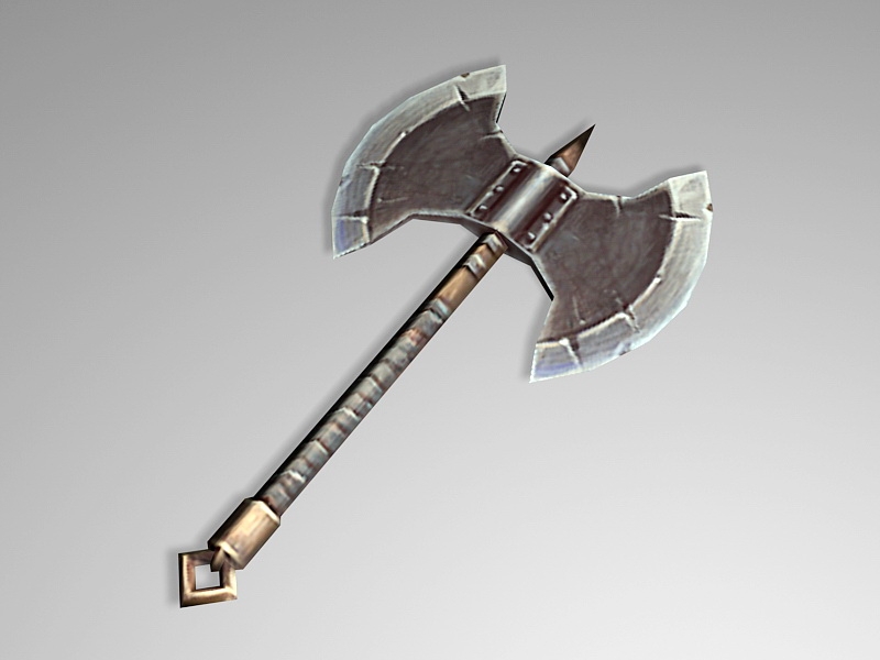Battle Axe Low Poly 3d model download — 3D model download