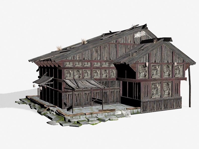 Old Abandoned House 3d model download — 3D model download