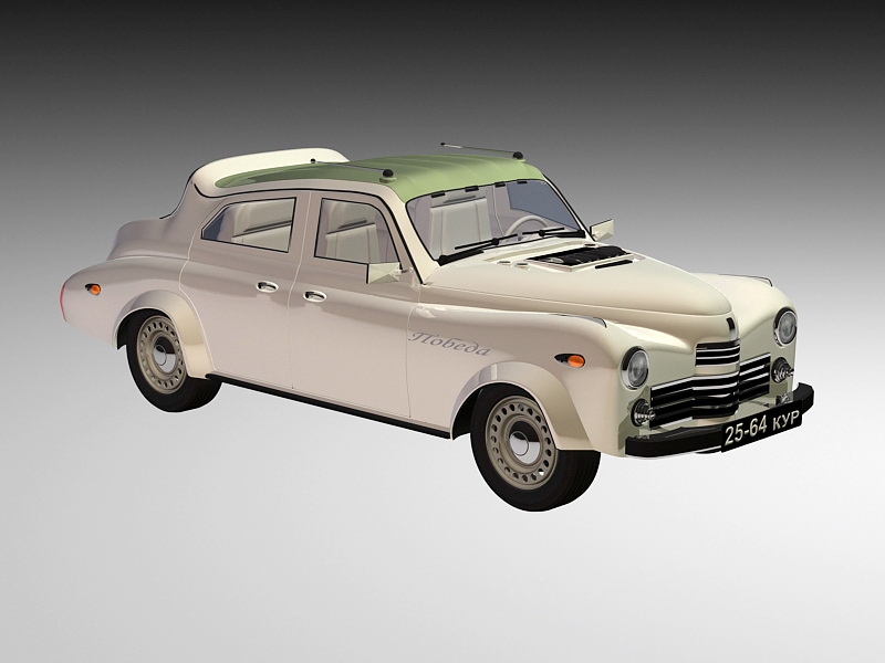 GAZ M20 Pobeda 3d model download — 3D model download
