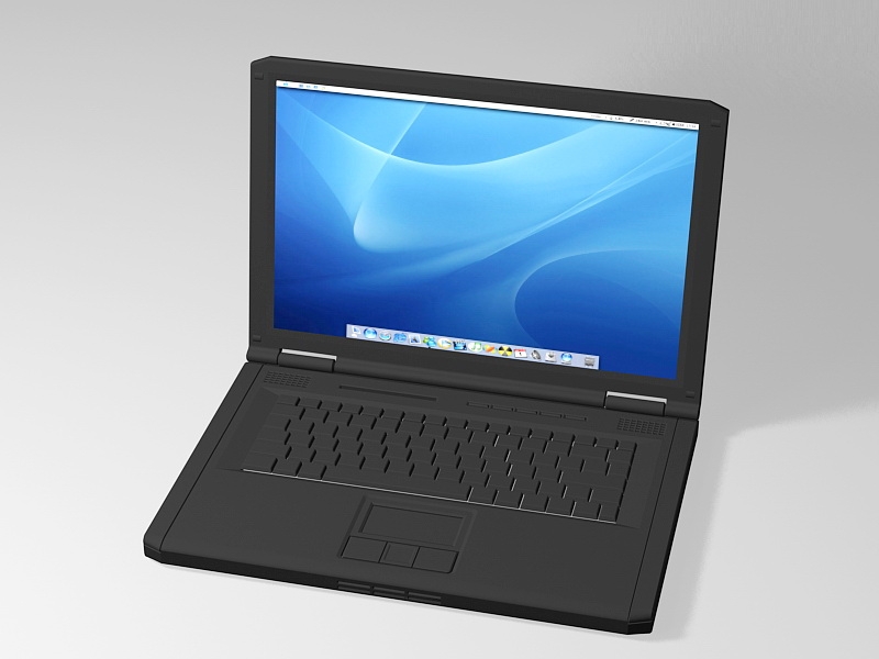 Old Laptop Computer 3d model download — 3D model download