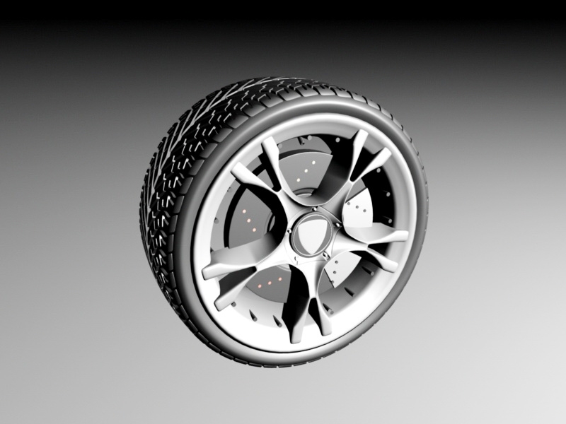 Lamborghini Wheel 3d model download — 3D model download