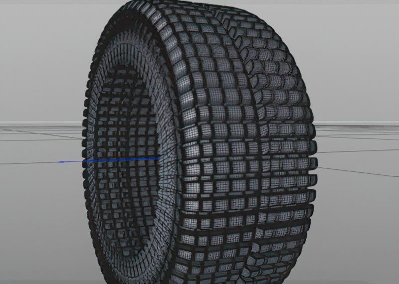 All Terrain Truck Tire 3d model download — 3D model download