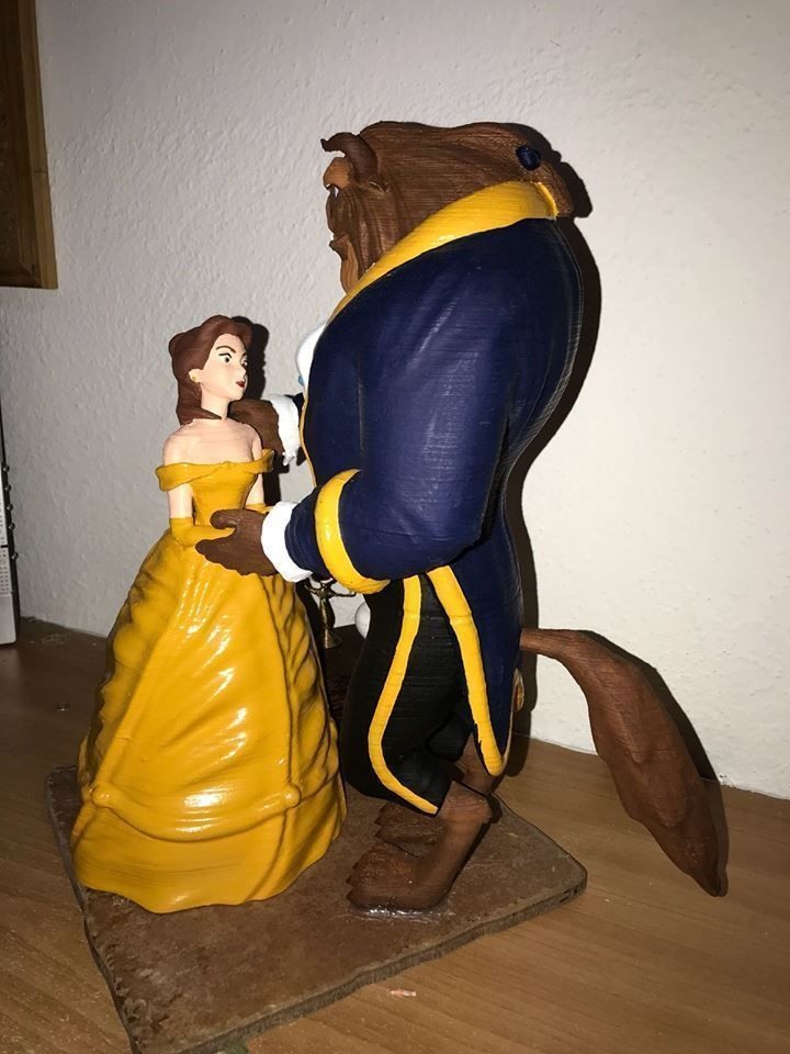 Beauty and the Beast — Character Diorama — 3D model download