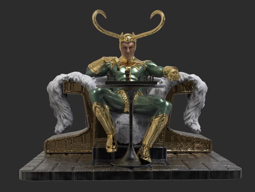Loki and the Chessboard — 3D model download