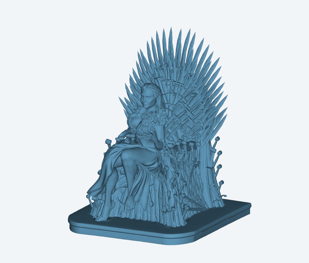 Sansa on the Throne — 3D model download