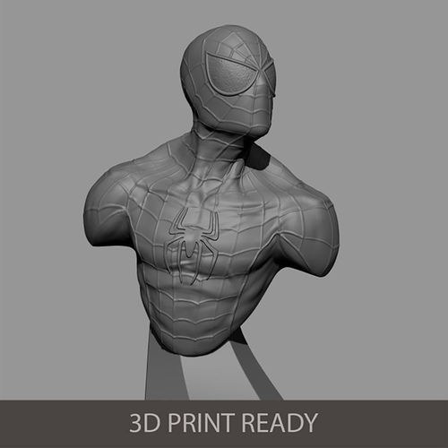 113 spiderman-bust — 3D model download