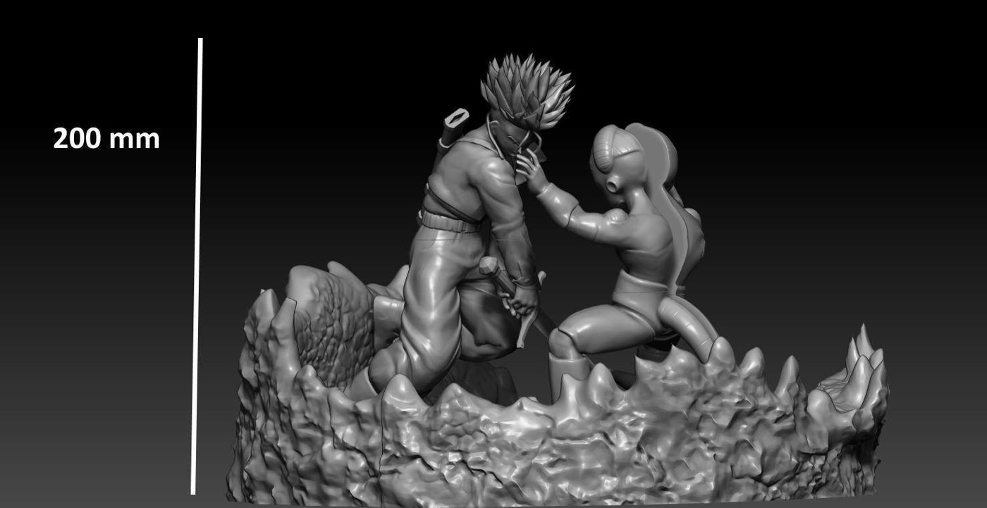 Mecha Frieza VS Future Trunks — 3D model download