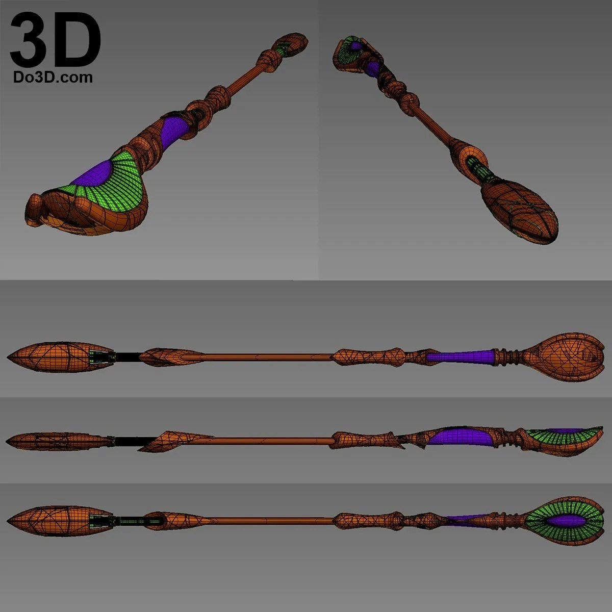 Matok Jaffa Staff Weapon Stargate - DO3D — 3D model download