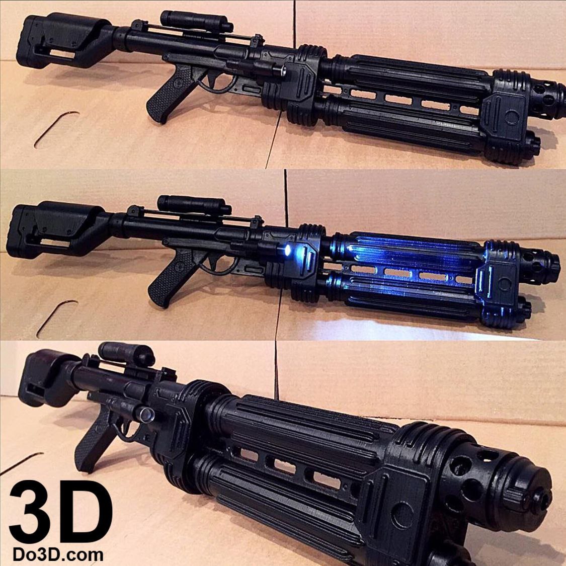 Shoretrooper Scarif Stormtrooper E-22 Blaster Rifle — 3D model download