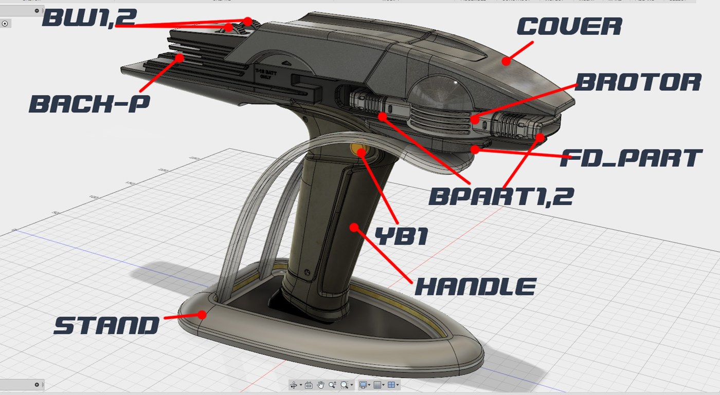 Star Trek Phaser — 3D model download