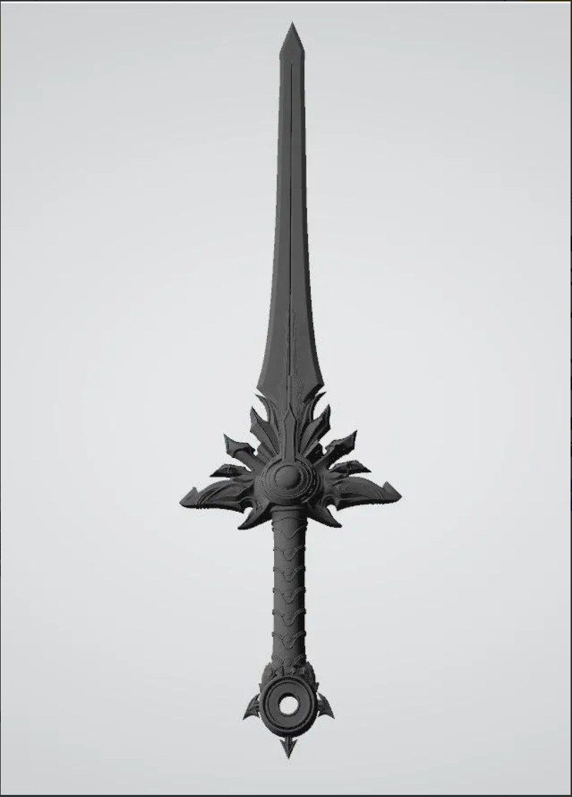 Tyrael Sword Diablo El Druin — 3D model download