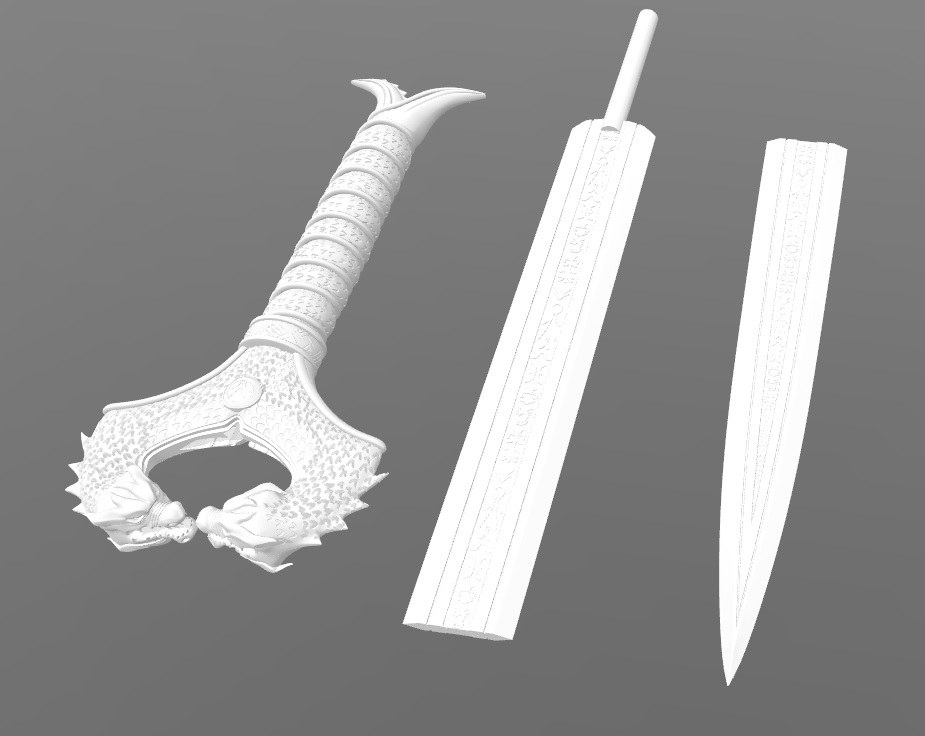 Wonder Woman God Killer Sword DO3D — 3D model download