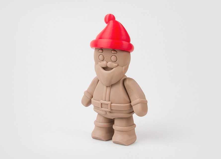 Fab365 - Movable Gingerbread Santa Claus — 3D model download