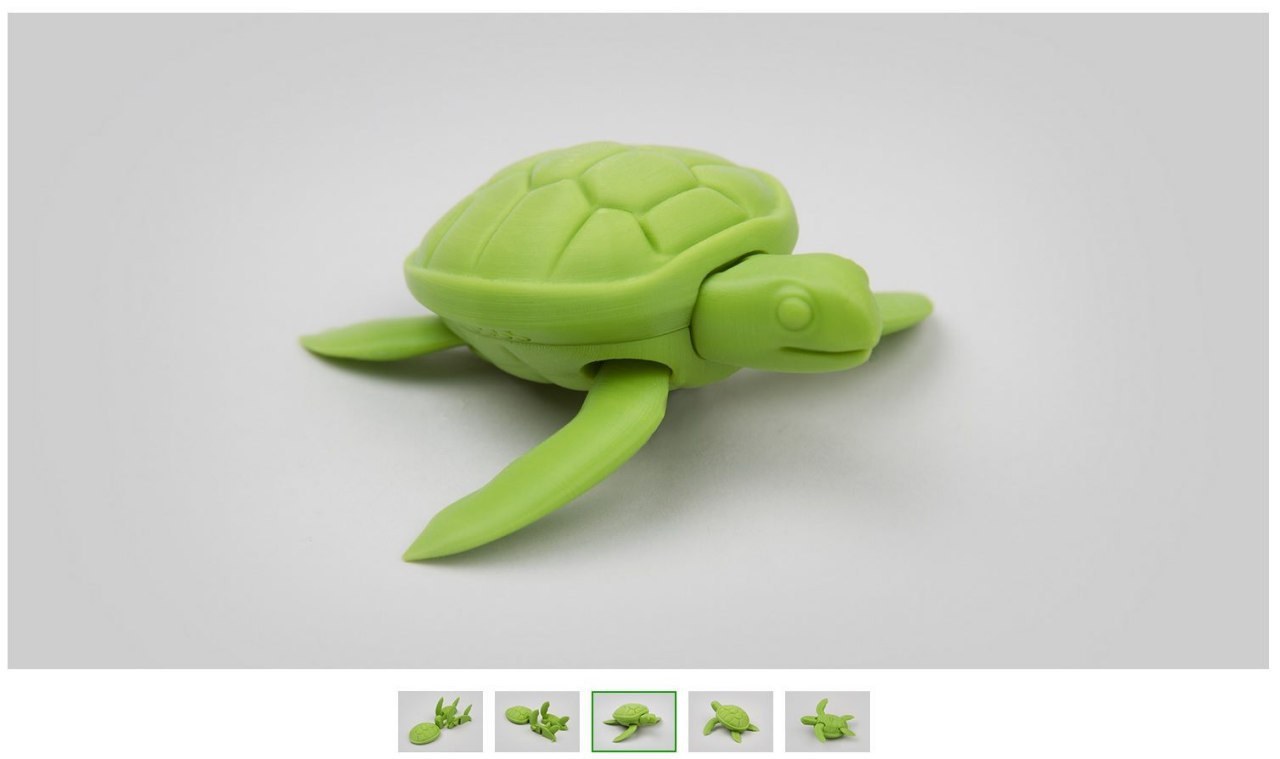 Fab365 Foldable Sea Turtle — 3D model download