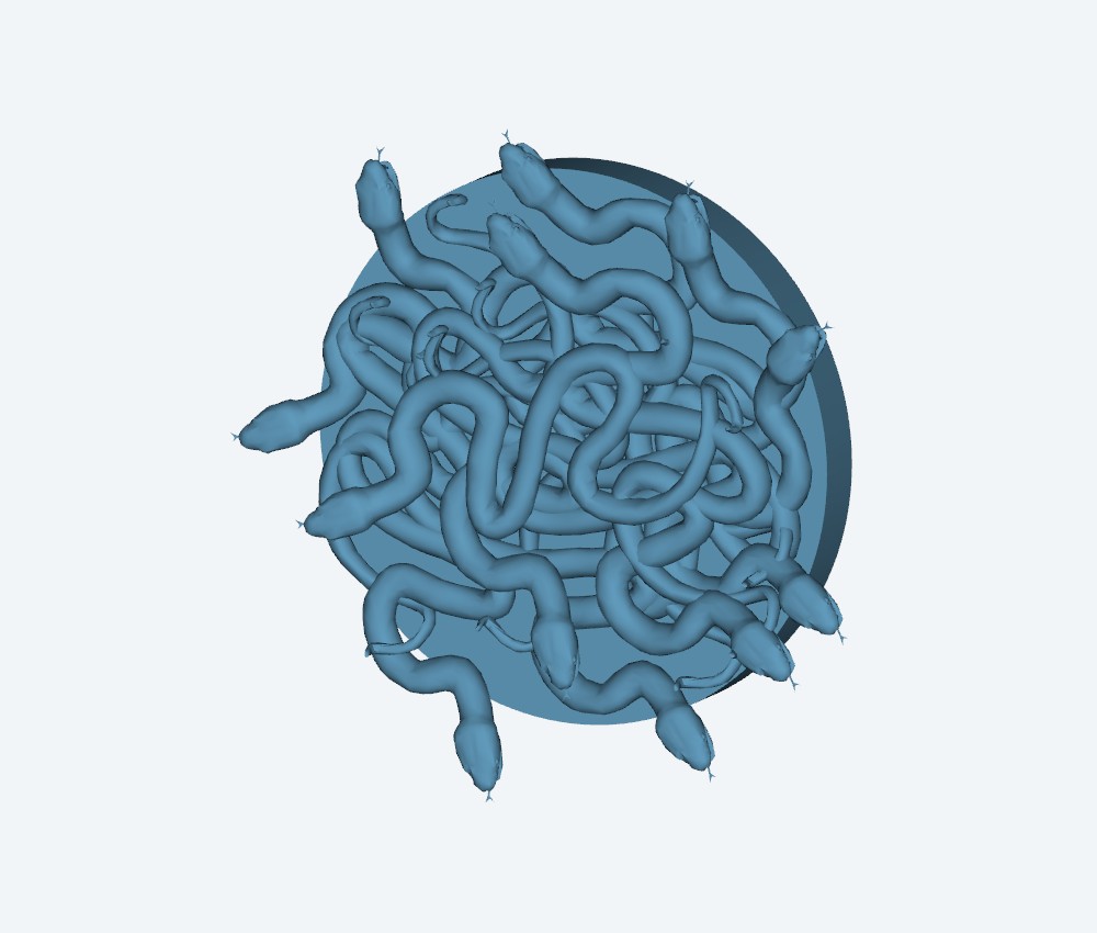Swarm of Poisonous Snakes — 3D model download