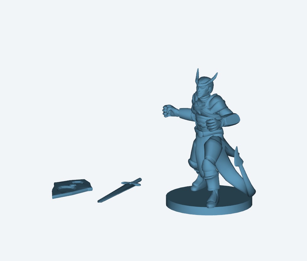 Tiefling Fighter — 3D model download