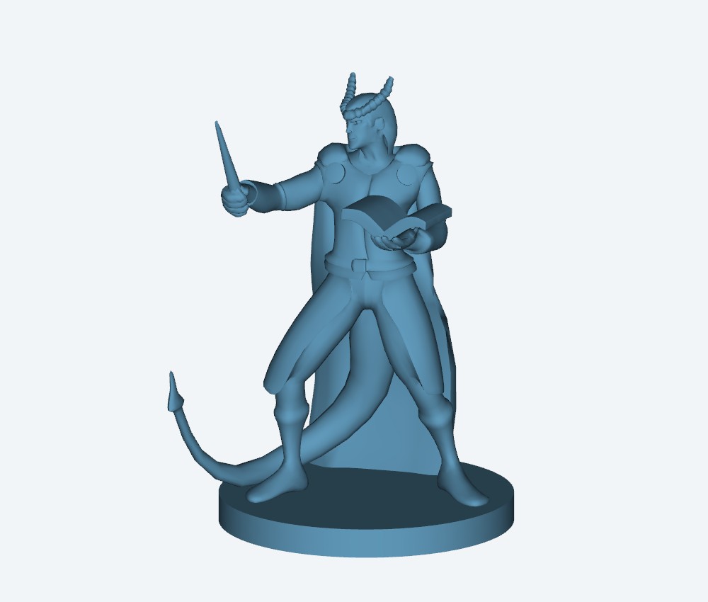 Tiefling Wizard — 3D model download