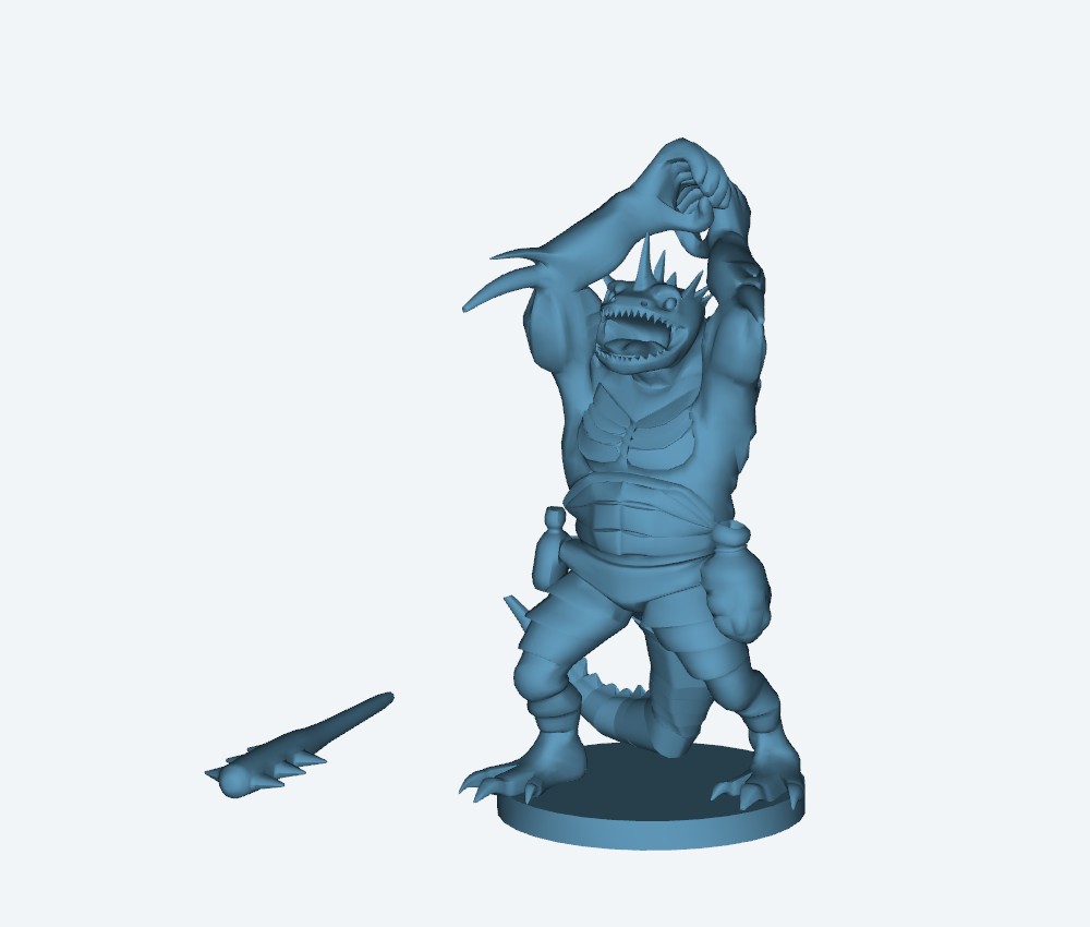 Troglodyte Champion of Laogzed — 3D model download