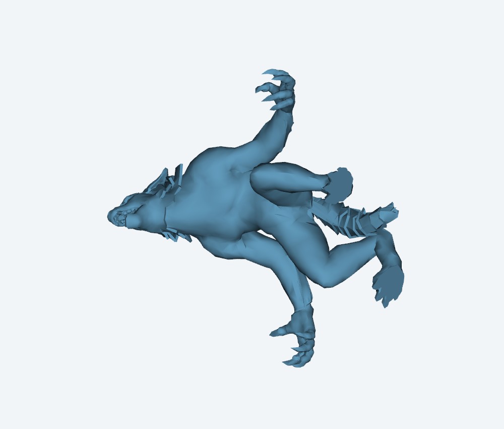 Werewolf for printing — 3D model download