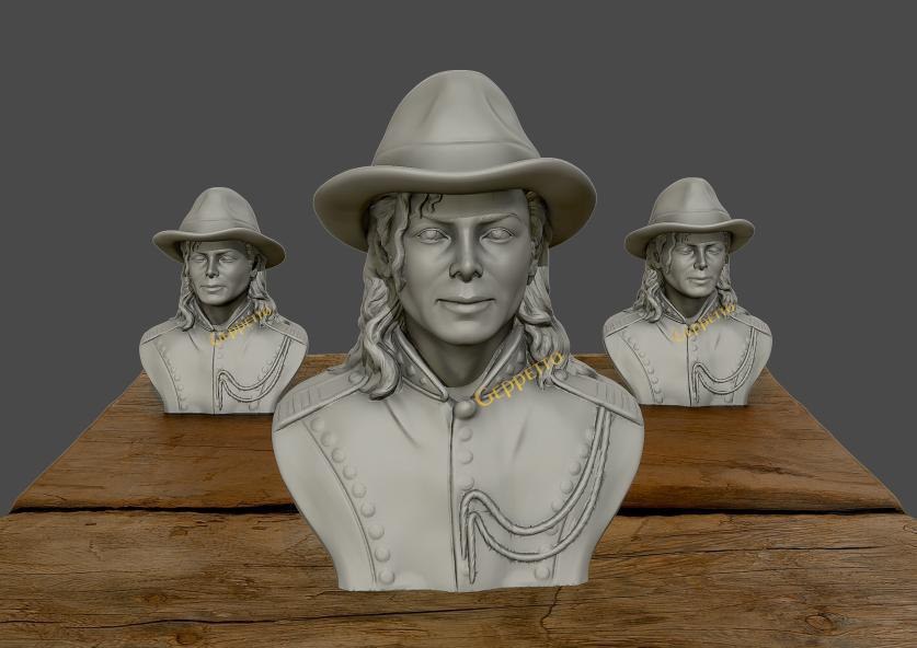 Busto Michael Jackson — 3D model download