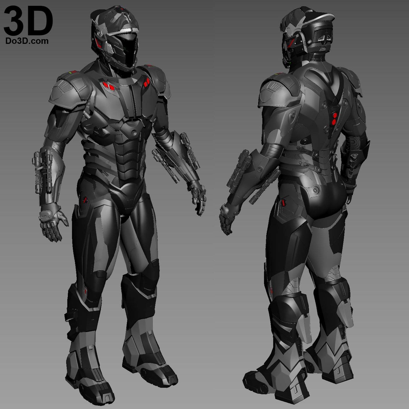 do3d DMK-1 Armor (Robot Suit Design Concept by Do3D) — 3D model download