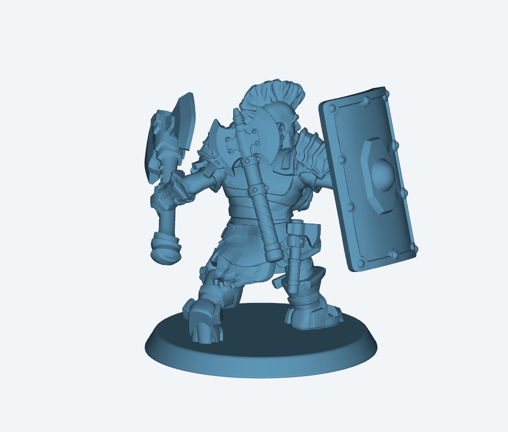 Dwarf axe Shield — 3D model download