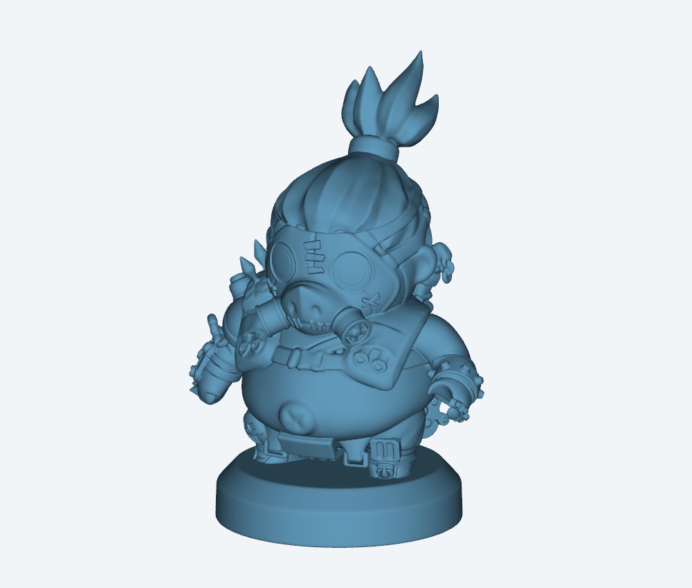 Pla Kit OVERWATCH ROADHOG — 3D model download