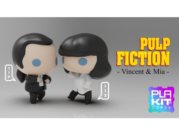 Pulp fiction Vincent and Mia — 3D model download