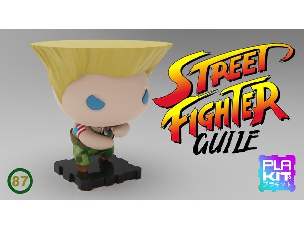 Street Fighter GUILE — 3D model download
