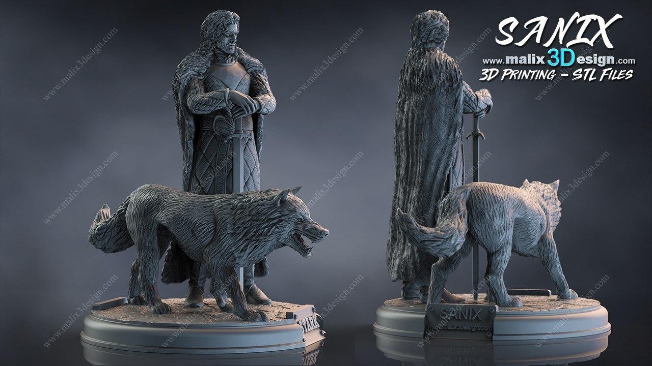 Jon Snow GOT — 3D model download