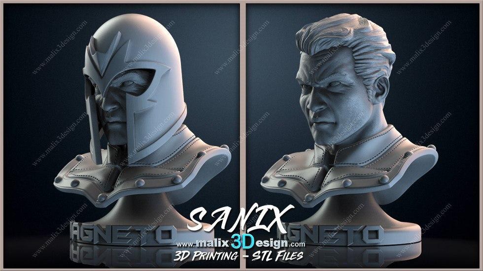 Magneto Bust — 3D model download