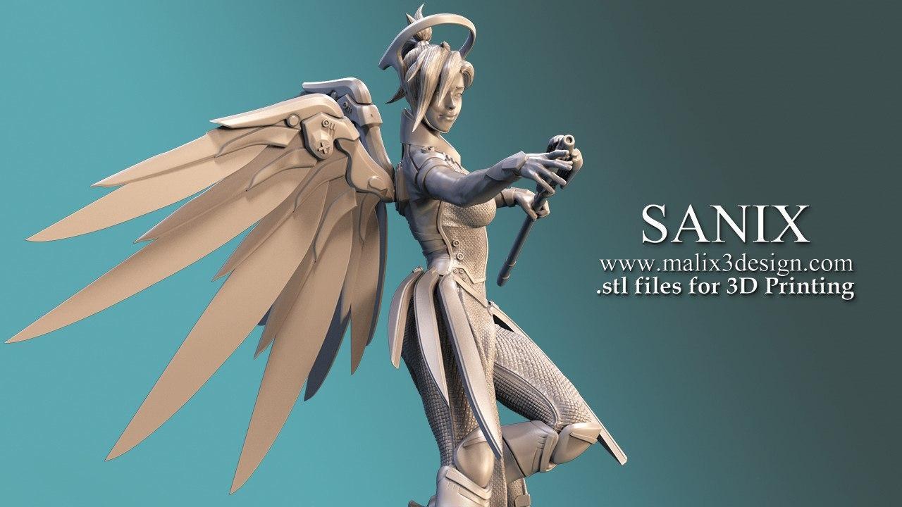 Mercy Overwatch — 3D model download