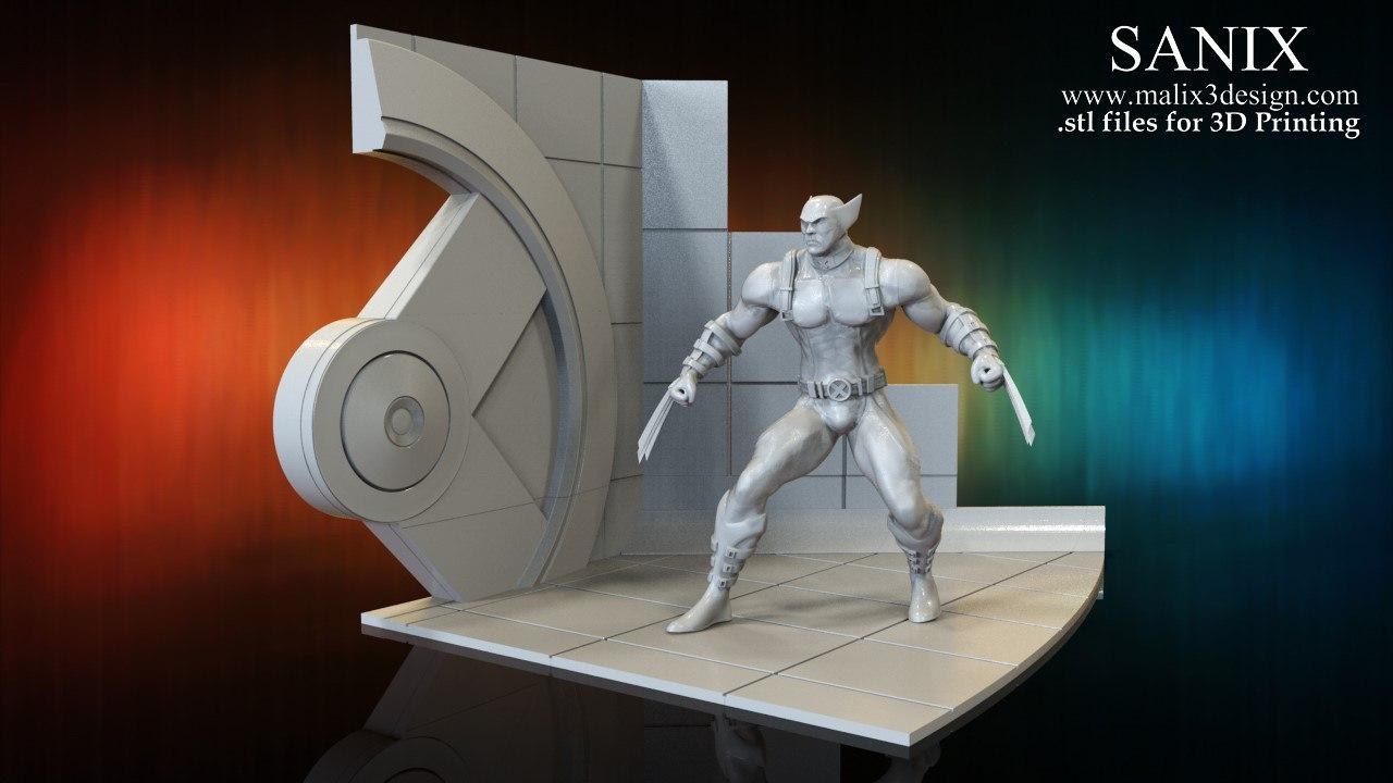 Mutants Scene - Wolverine — 3D model download