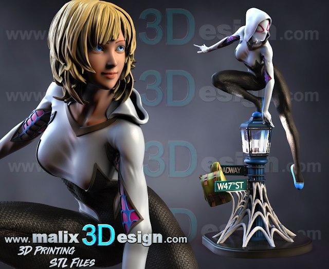 Spider Gwen — 3D model download