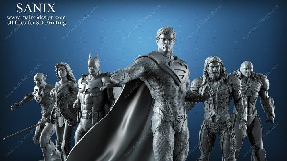 Superheroes League — 3D model download